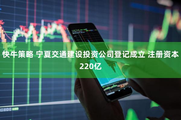 快牛策略 宁夏交通建设投资公司登记成立 注册资本220亿