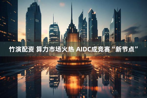 竹演配资 算力市场火热 AIDC成竞赛“新节点”