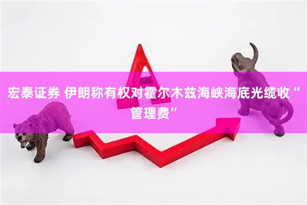 宏泰证券 伊朗称有权对霍尔木兹海峡海底光缆收“管理费”